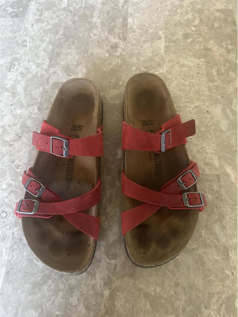 Birkenstock Franca Fire Red Narrow size 41